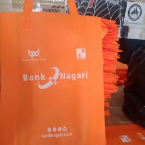 tas spunbond custom sablon 1 warna/terima jasa sablon